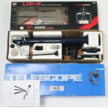A Japanese Astral 400 telescope; a Lifeng Toys remote control helicopter, both boxed; &