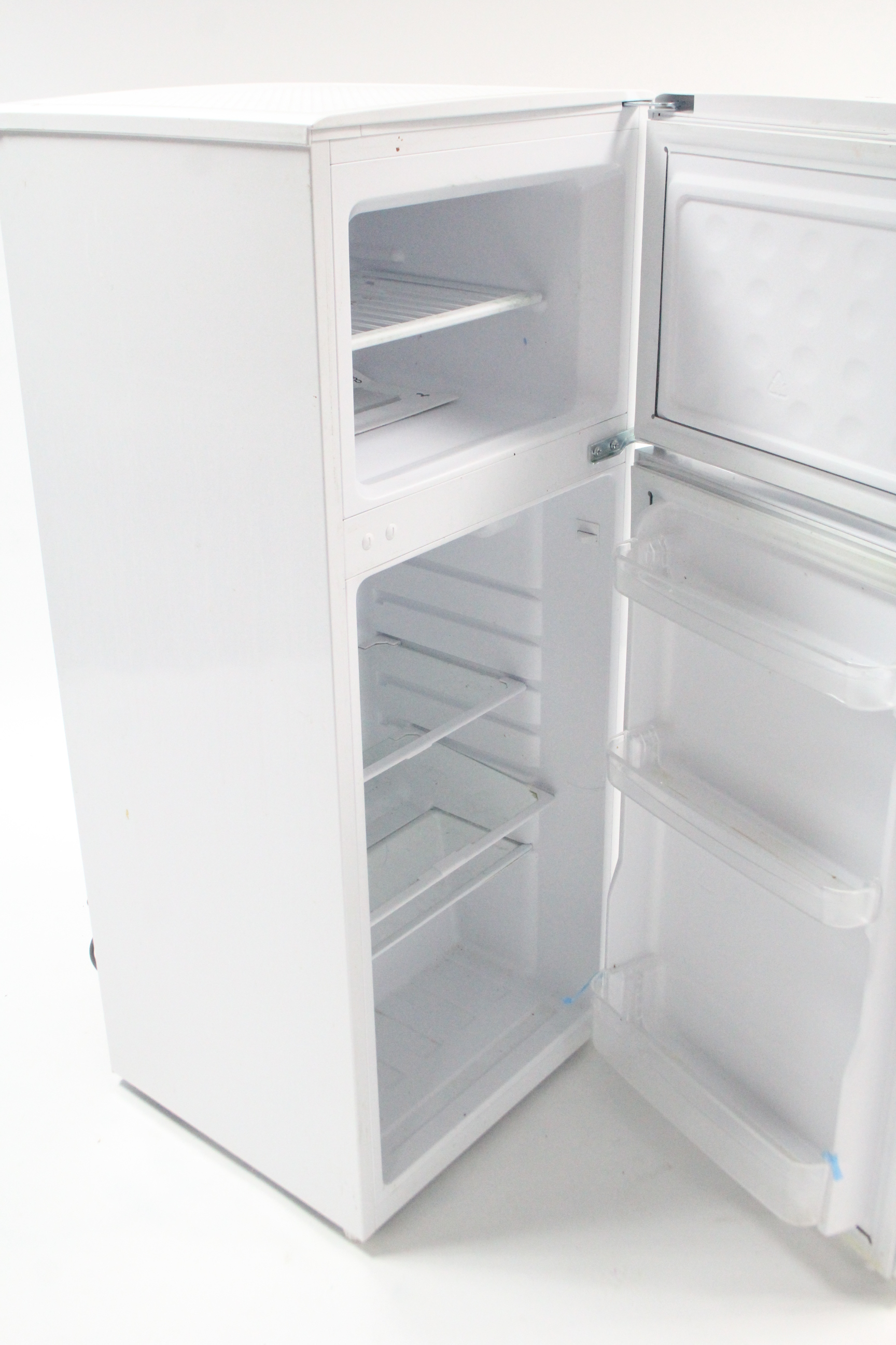 A small upright fridge-freezer in white finish case, w.o. 44½” high. - Image 2 of 2