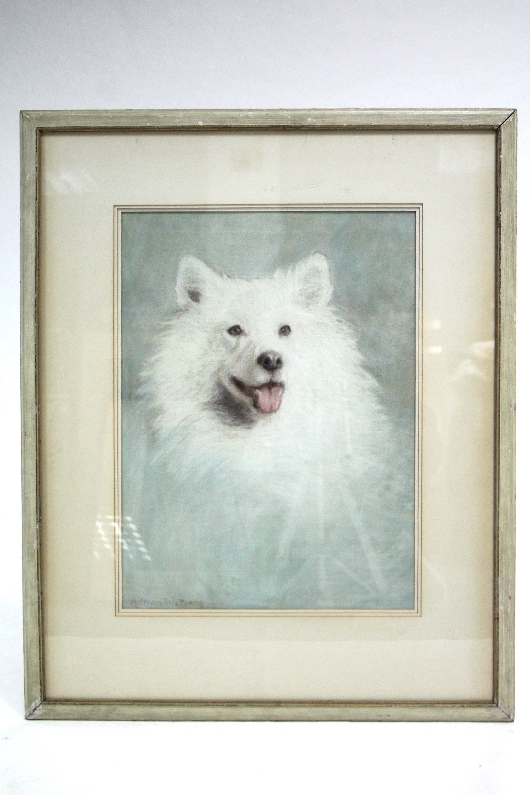 *LOT WITHDRAWN* Berg, Adrian R.A. (1929 – 2011), a study of a white husky dog, signed;