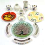 Twelve various items of Poole pottery, part w.a.f.