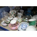 Various items of decorative china; potter; & glassware, part w.a.f.