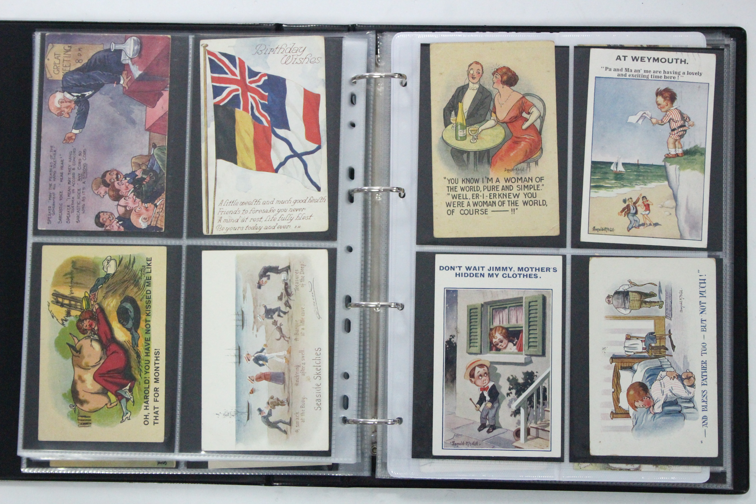 AN ALBUM OF APPROXIMATELY THREE HUNDRED POSTCARDS, EARLY-MID 20th CENTURY – MILITARY, ARTIST- - Image 2 of 7