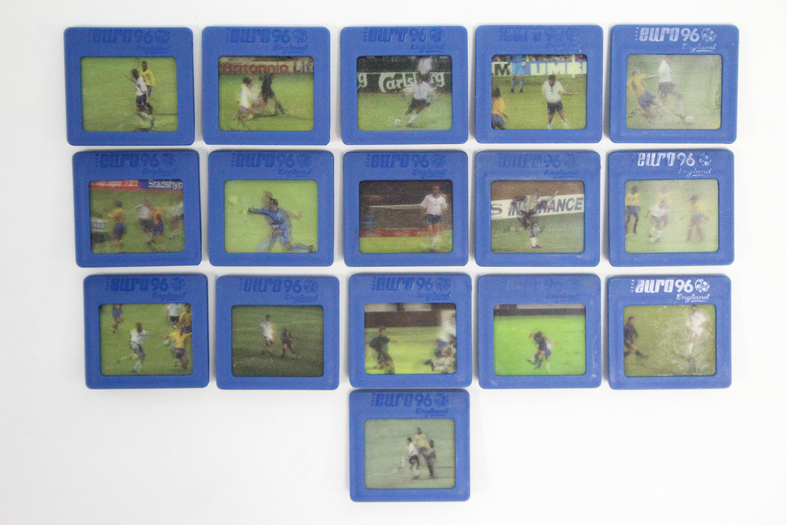 A set of sixteen Kellogg’s virtual video collection cards depicting the English football team at - Image 2 of 4