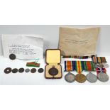 A First World War pair awarded to Lieut. C. W. F. Beaumont-Edmonds, mounted for wearing as a trio