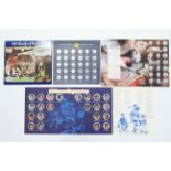 An Esso coin set “F. A. Cup Centenary 1872-1972”; a ditto “Top Team Collection” set; & a Sainsbury’s