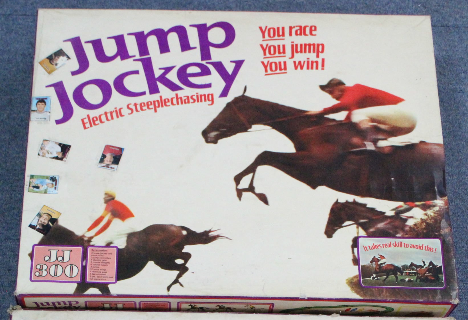 A Tri-ang “Jump Jockey” electric steeplechase game; & a Merit “Electric Derby” horse racing game