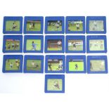 A set of sixteen Kellogg’s virtual video collection cards depicting the English football team at
