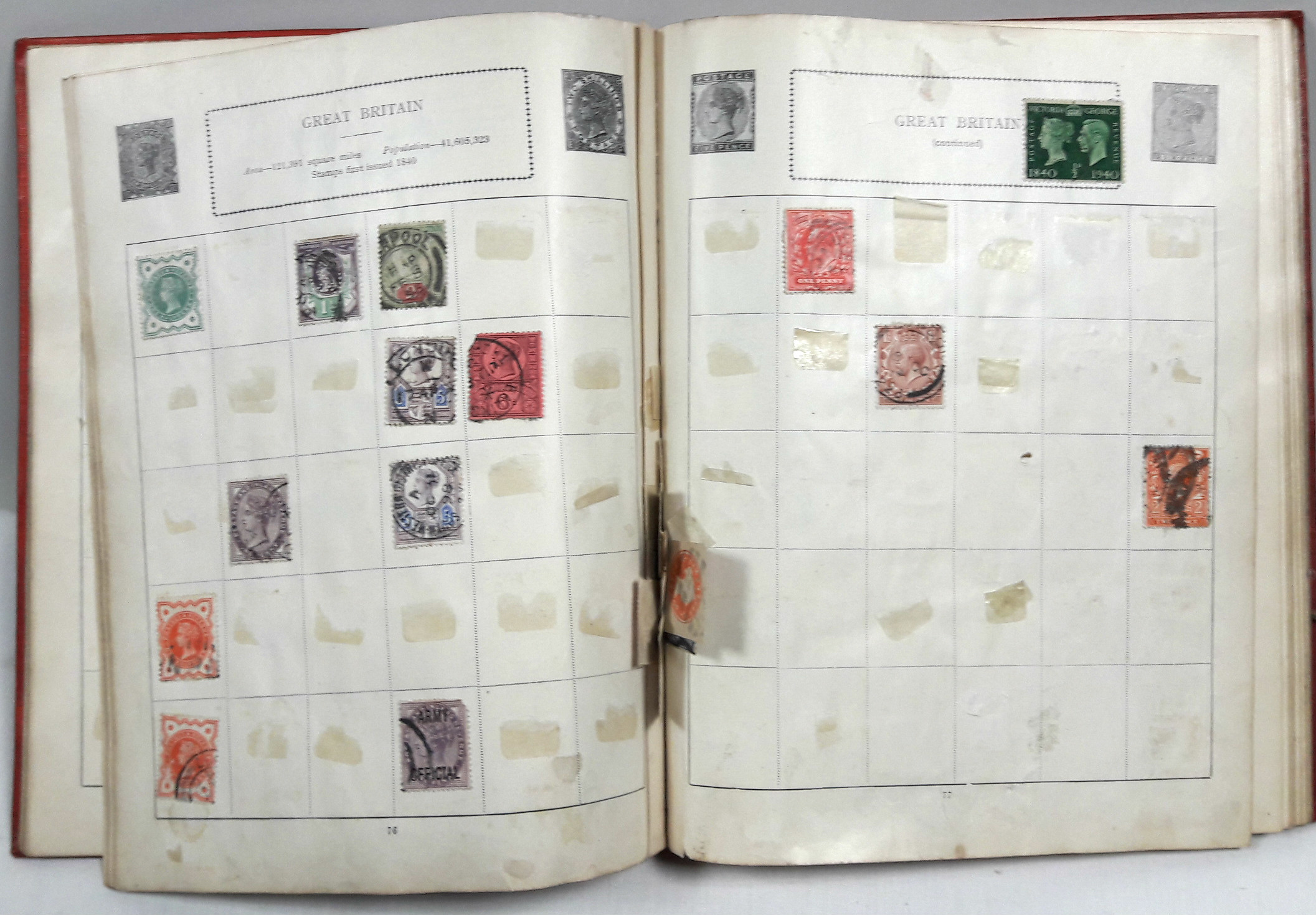 Two albums of G. B. & foreign stamps; & a quantity of covers, loose stamps, etc.