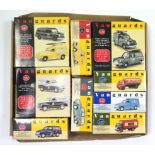 Twelve various Vanguard scale model vehicles, all boxed.