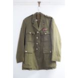 A WWII Royal Tank Regiment dress jacket; a ditto Royal Engineers Regiment dress jacket, & a ditto
