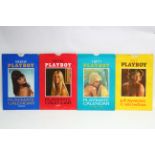 Four vintage Playboy calendars (1969, 1970, 1971, & 1977); three ditto Mayfair calendars (1974,