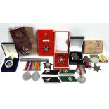 A Victory Medal to Dvr. E. W. J. Bush, R. A.; a 1939-45 Star, Africa Star, War Medal, & two