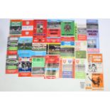 Twenty-two various mid-20th century international football programmes.