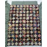 A patchwork child’s quilt, 84” x 90”; & various items of household linen, etc.