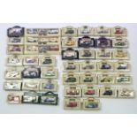 Approximately forty various Lledo scale model vehicles, all boxed.