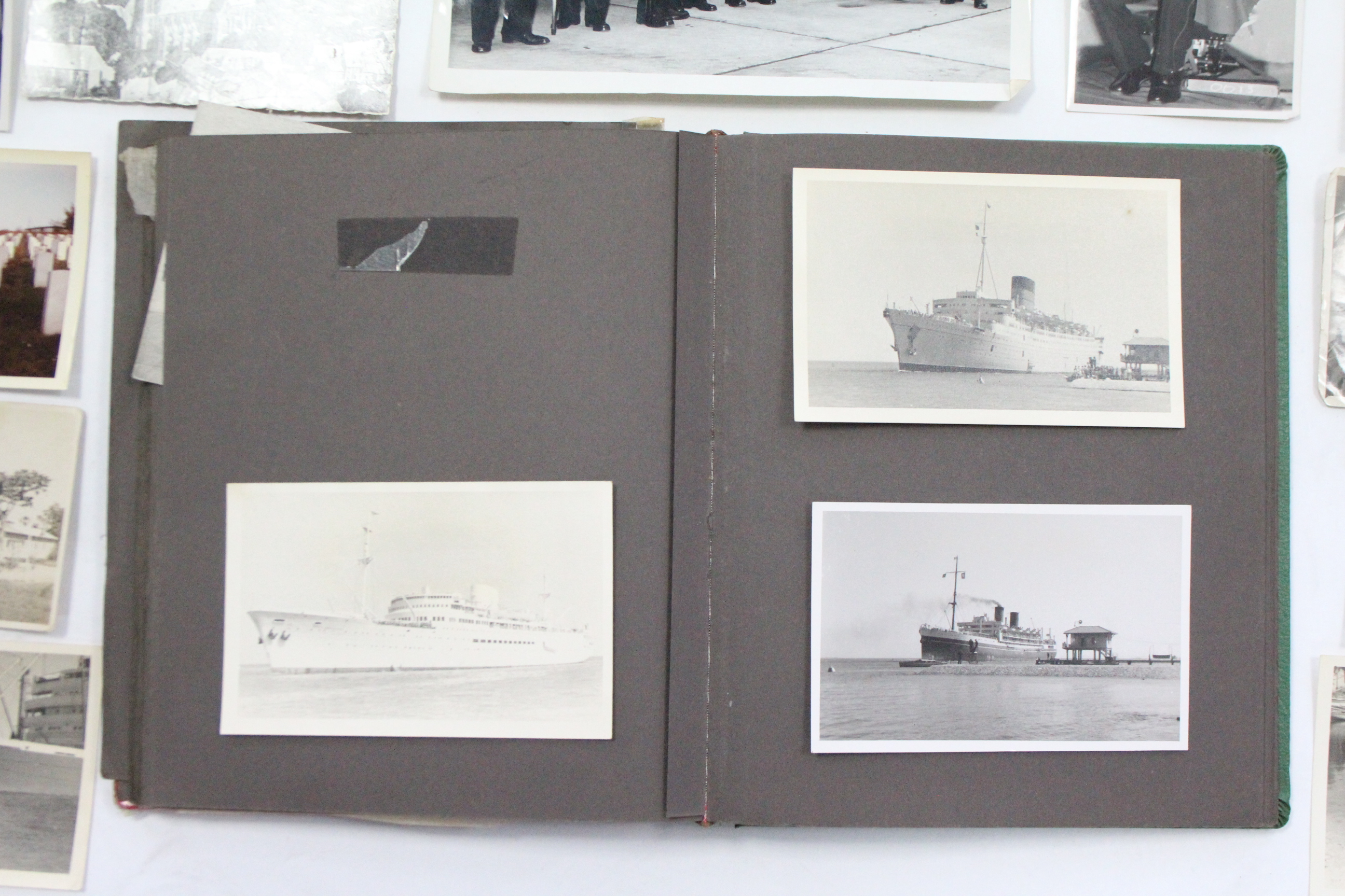 A mid-20th century photograph album containing numerous photographs of aircraft, foreign views, - Image 6 of 6