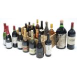 A large bottle of Chateau Leon wine (1987, 150cl); & sixteen various other bottles of wine & beer,