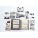 A mid-20th century photograph album containing numerous photographs of aircraft, foreign views,