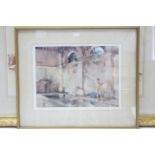 A large artists’ proof coloured print after Sir William Russell Flint depicting two female