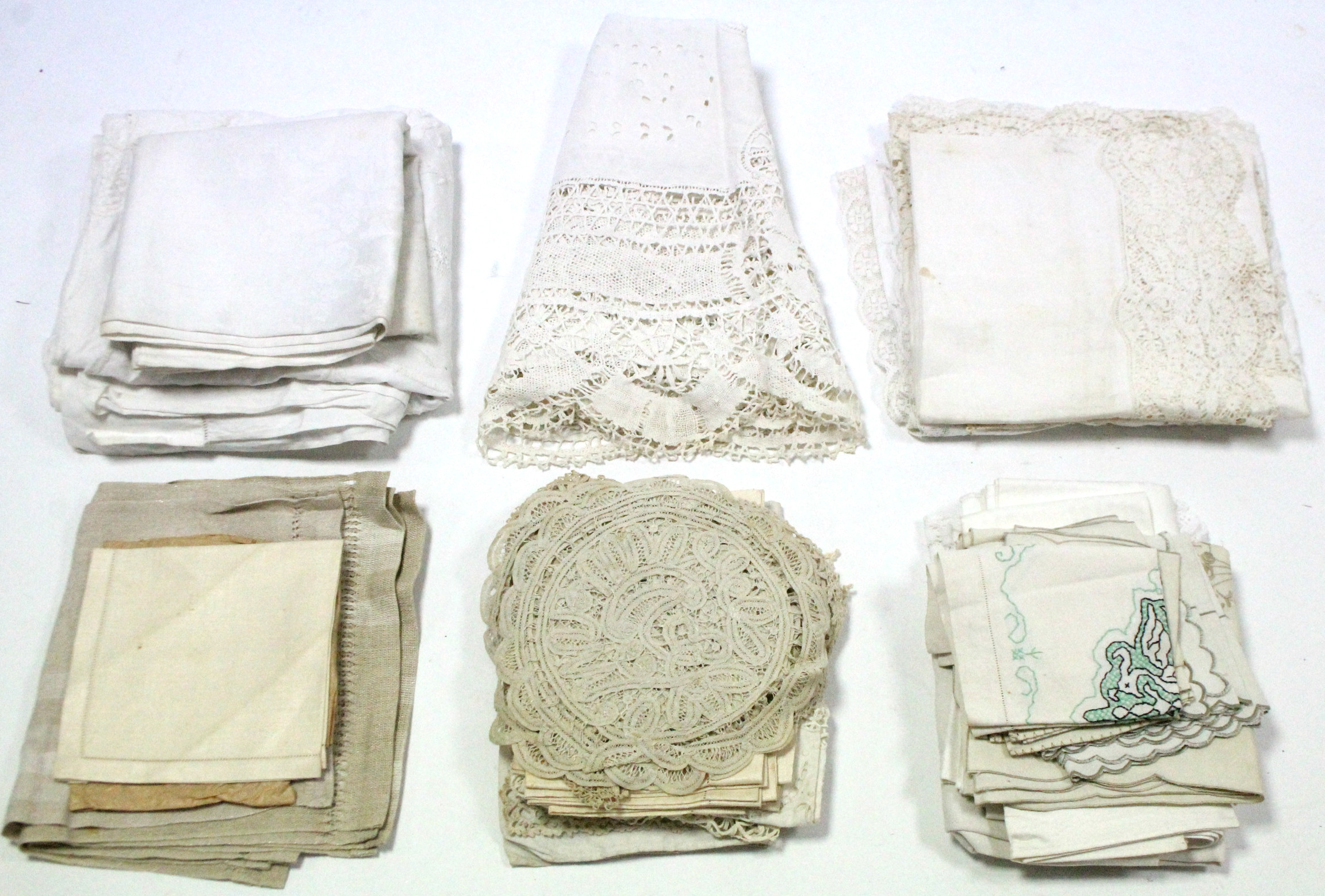 Various items of household linen.