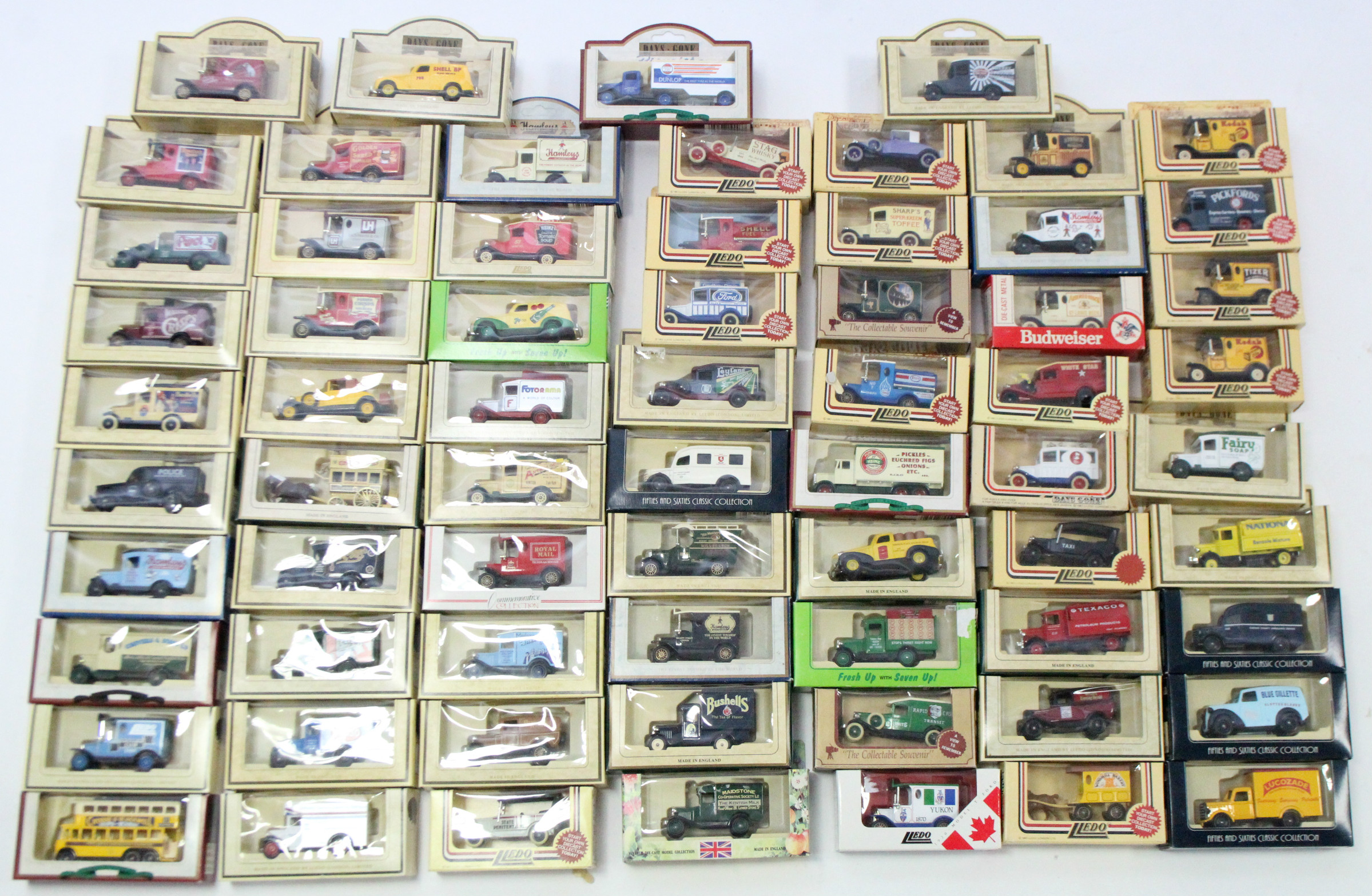 Approximately forty various Lledo scale model vehicles, all boxed.