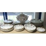 Approximately sixty items of Wedgwood bone china "Chinese Flowers" pattern dinnerware.