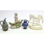 A Royal Worcester bone china limited edition classic sculpture titled: “Prince’s Grace & Foal” (Ltd.