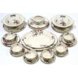 A Royal Doulton “Carnival” pattern twenty-five piece part dinner service, part w.a.f.