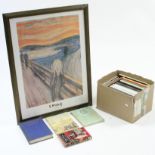 A modern coloured print “The Scream”; together with various auction room catalogues & reference