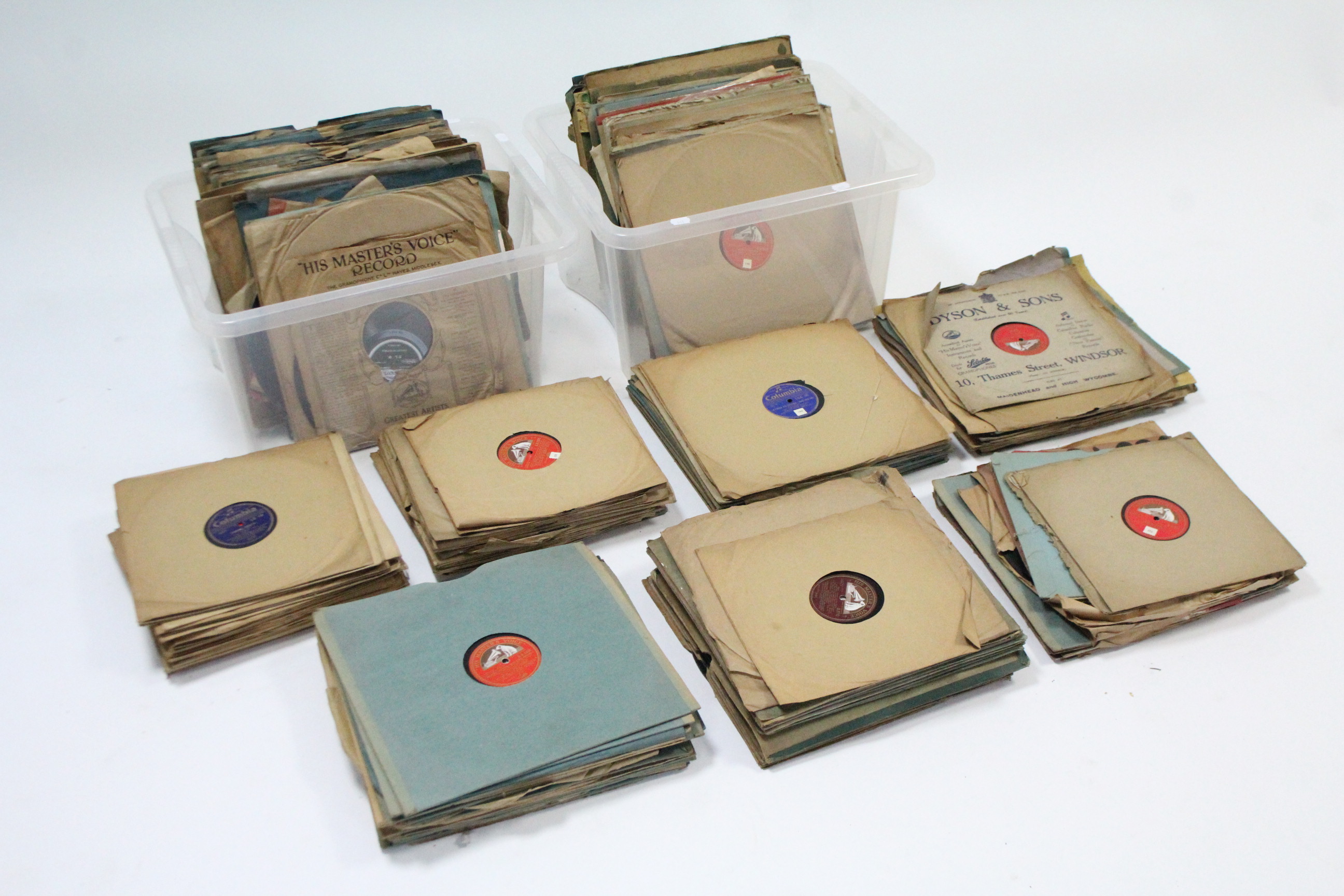 Approximately two hundred various 78 r.p.m. records.