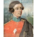 ENGLISH SCHOOL, mid-19th century. A half-length portrait of Charles Henry Evans of Plas Gwyn,