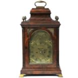 AN 18th century TABLE CLOCK, the 7” brass dial signed: “John Jervis, St. James Street” to the