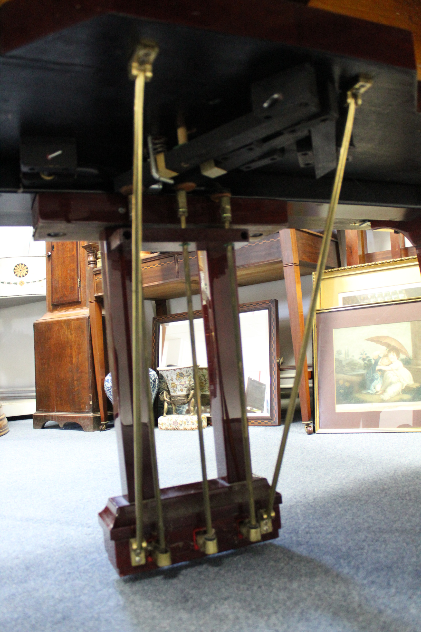 A HYUNDAI BABY GRAND PIANO with over-strung iron frame, model G-80A, No. 8707550, in rosewood case - Image 9 of 9