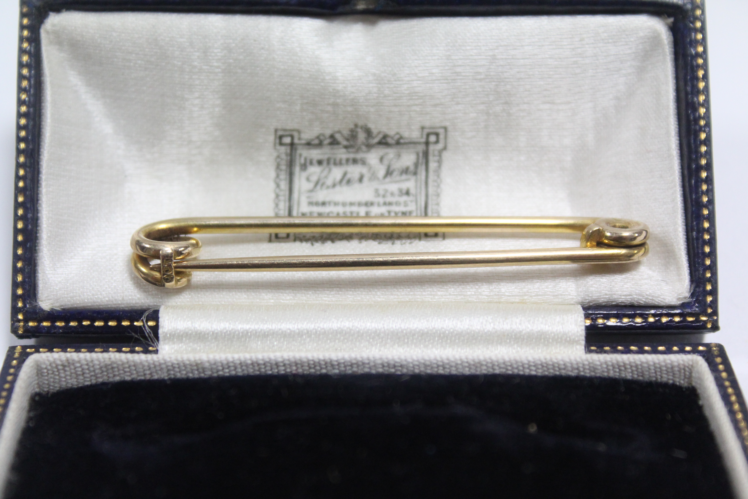 A pair of 9ct. gold cuff-links, the oblong panels with canted corners, London 1939 (12gm); a - Image 4 of 4