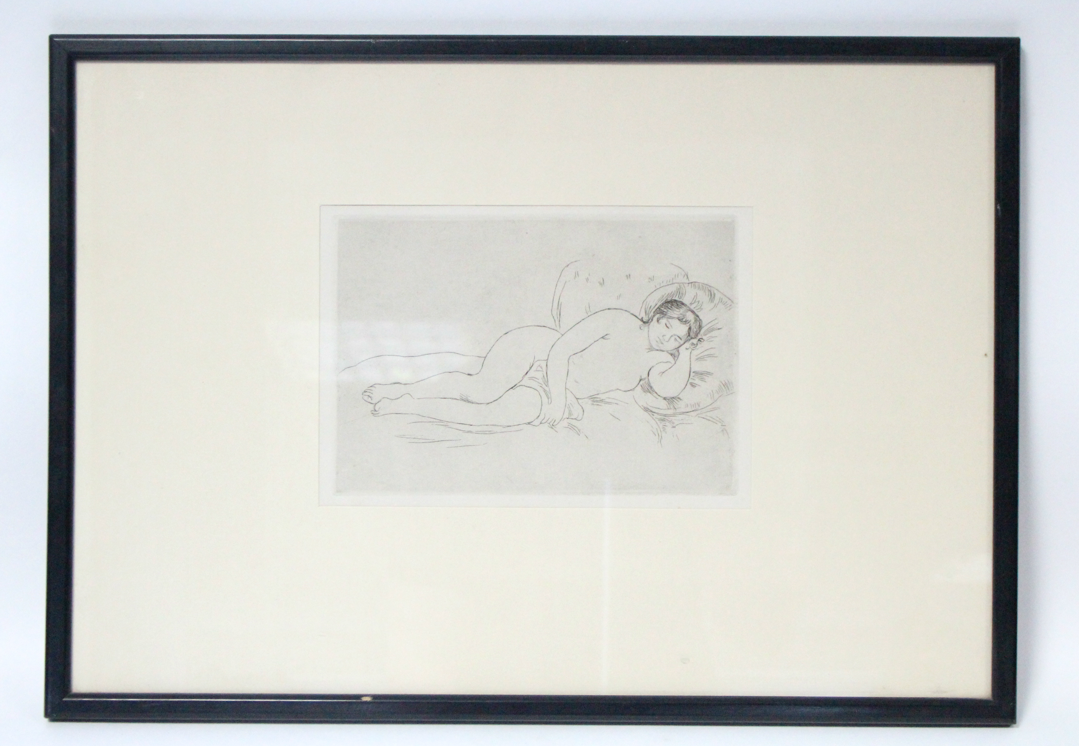 RENOIR, Pierre-Auguste (1841-1919). "Femme Nue Couchée”, 2nd plate, D 14; 5¾” x 8¼”. (Purchased - Bild 2 aus 3