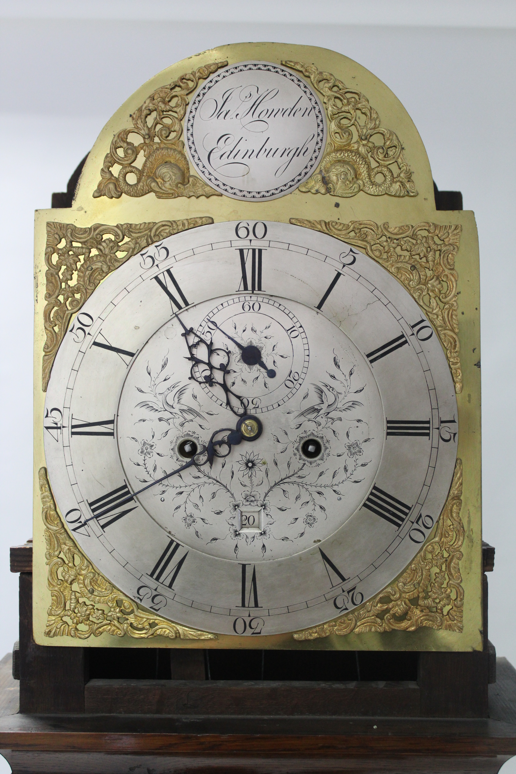 An 18th century longcase clock, the 12” brass & silvered dial signed: “Jas. Howden, Edinburgh” in - Image 2 of 7