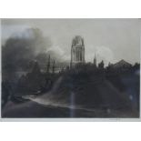 SHORT, Sir Frank (1857-1945). Three etchings – St. Mary Redcliffe, Bristol, 7¼” x 10” (Ex: Fine