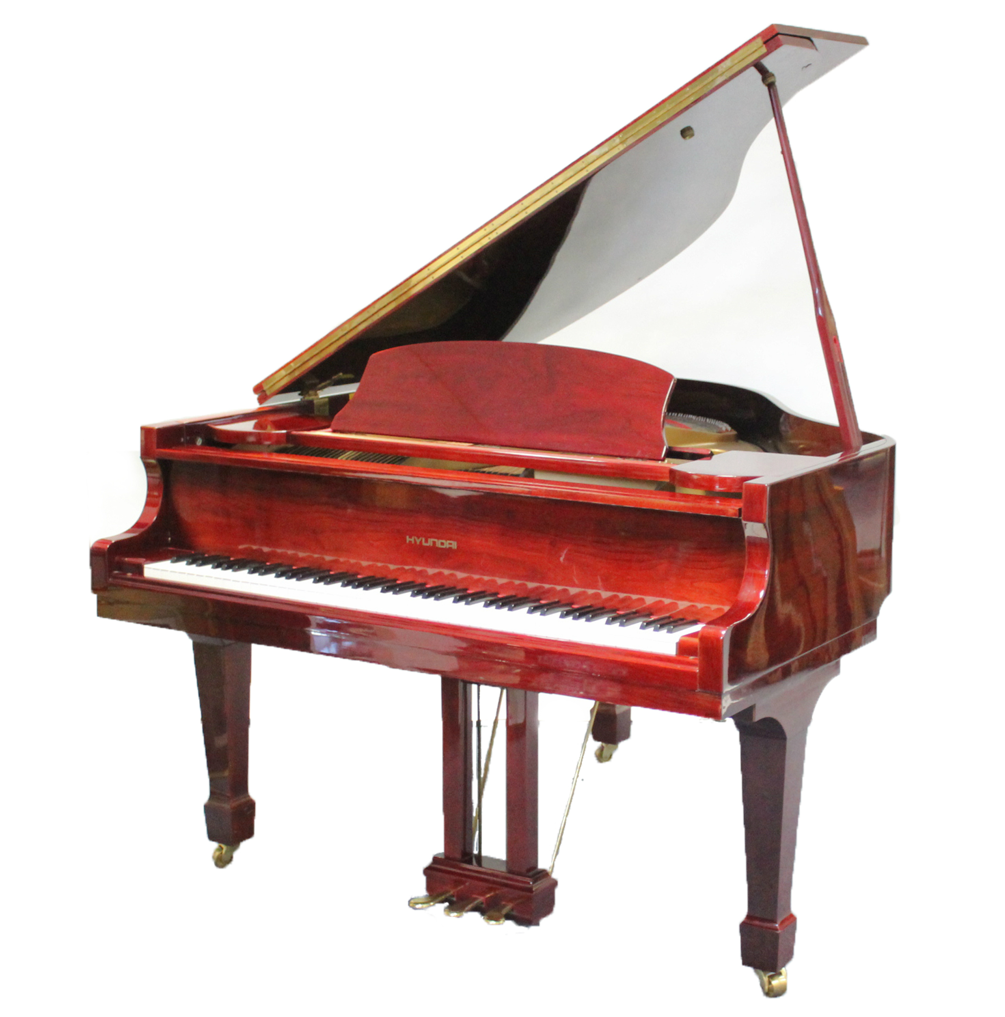 A HYUNDAI BABY GRAND PIANO with over-strung iron frame, model G-80A, No. 8707550, in rosewood case