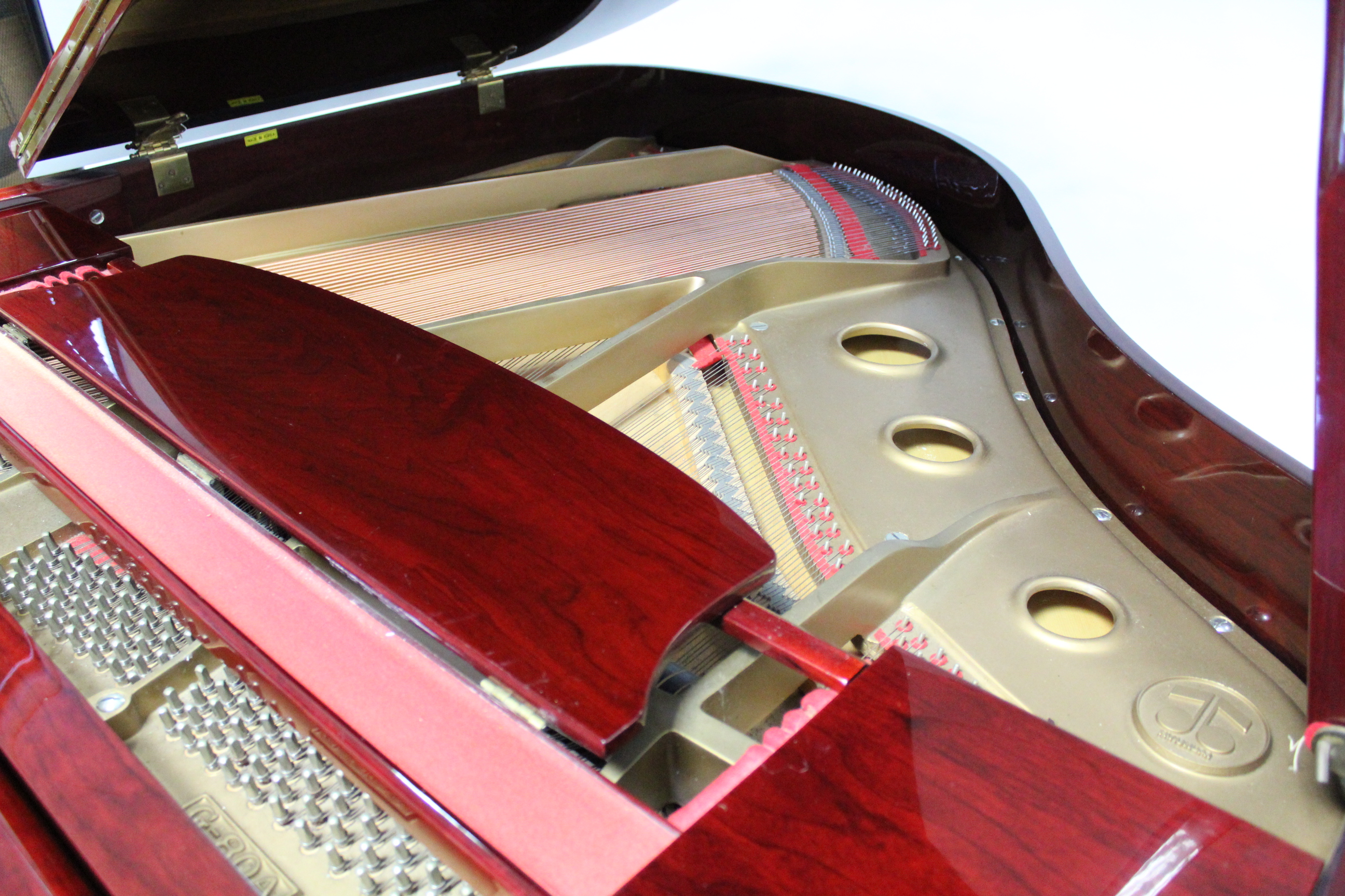 A HYUNDAI BABY GRAND PIANO with over-strung iron frame, model G-80A, No. 8707550, in rosewood case - Image 3 of 9