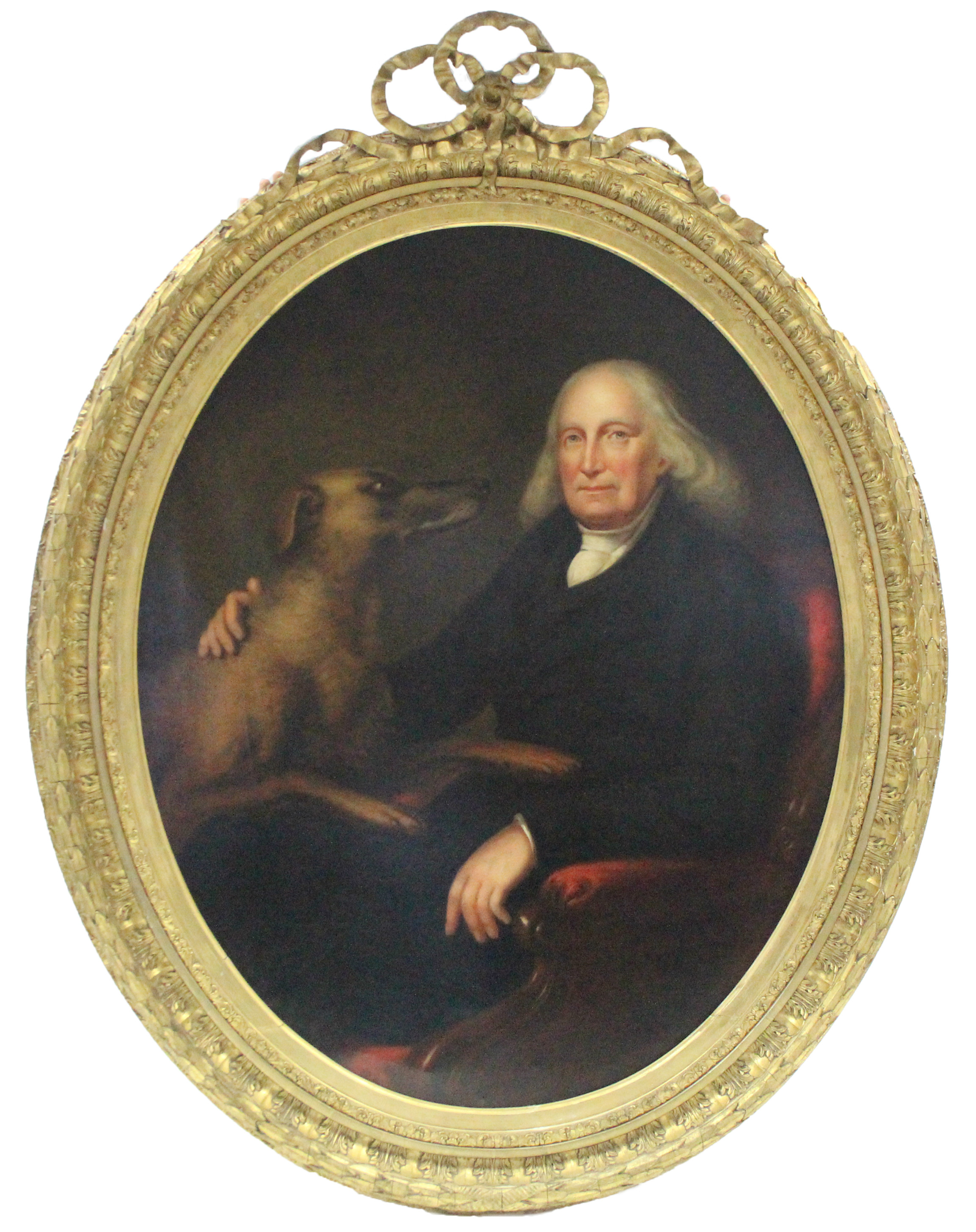 ENGLISH SCHOOL, mid-19th century. A half-length portrait of an elderly gentleman seated in an