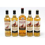 Four bottles of Famous Grouse Blended Scotch Whisky (70cl); & a ditto bottle (1L), all with