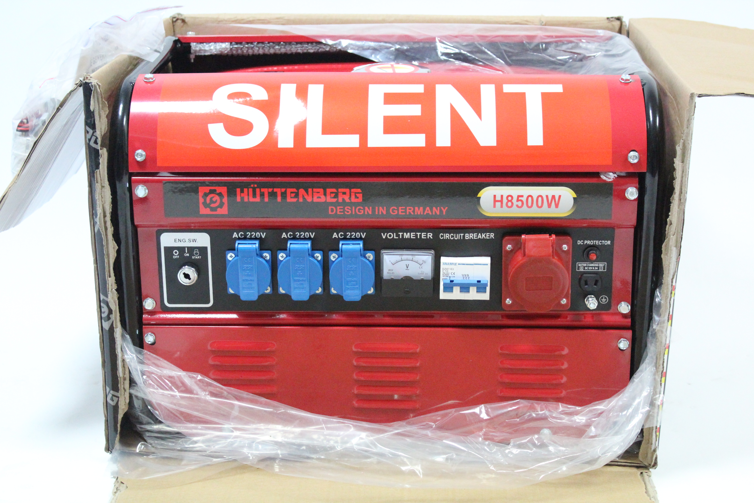 A Huttenberg “H8500W” portable generator, boxed. - Image 2 of 5
