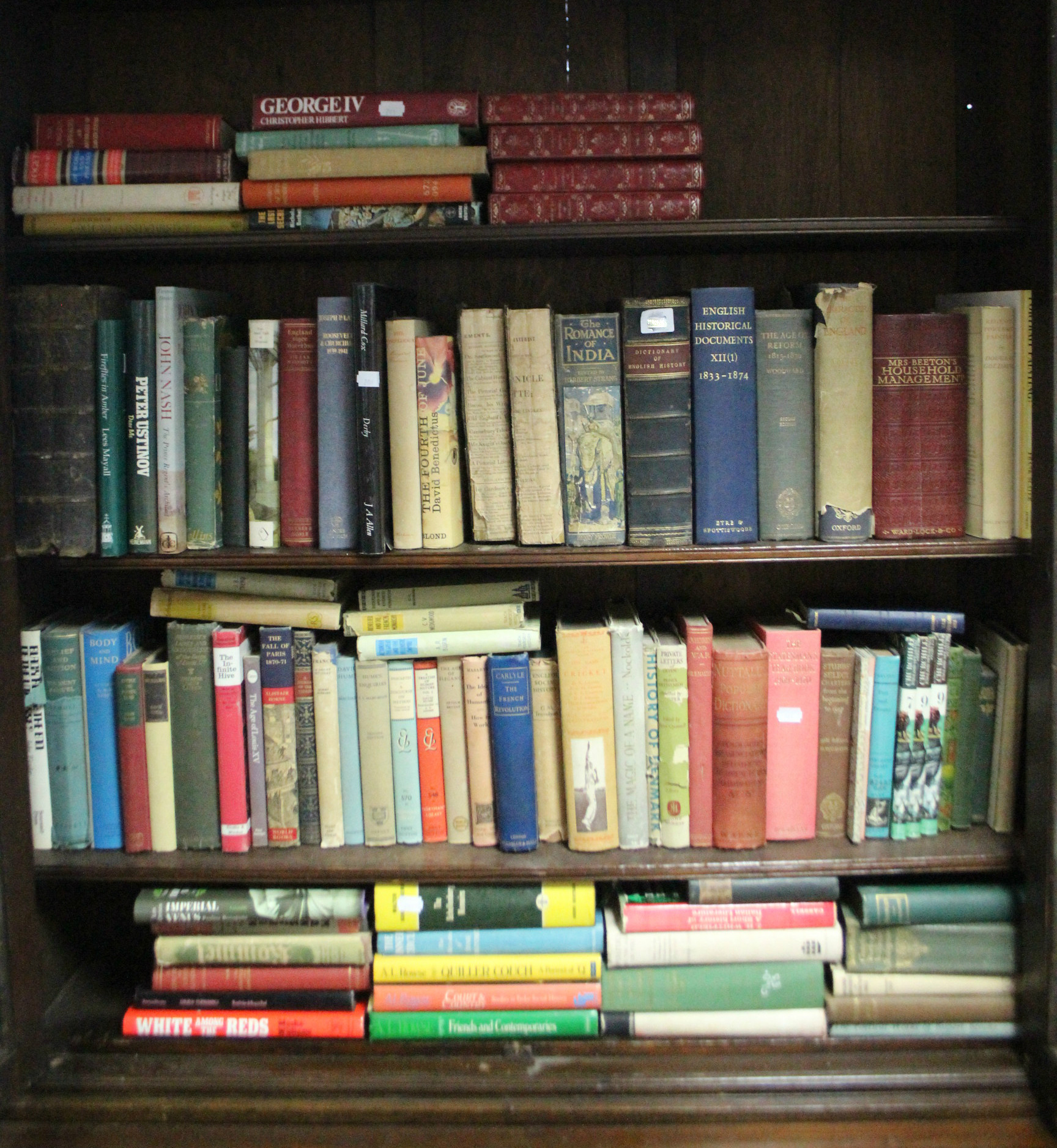 Various leather-bound & other volumes.