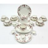 A Mintons bone china “Ancestral” pattern, twenty-nine piece tea service (settings for six).
