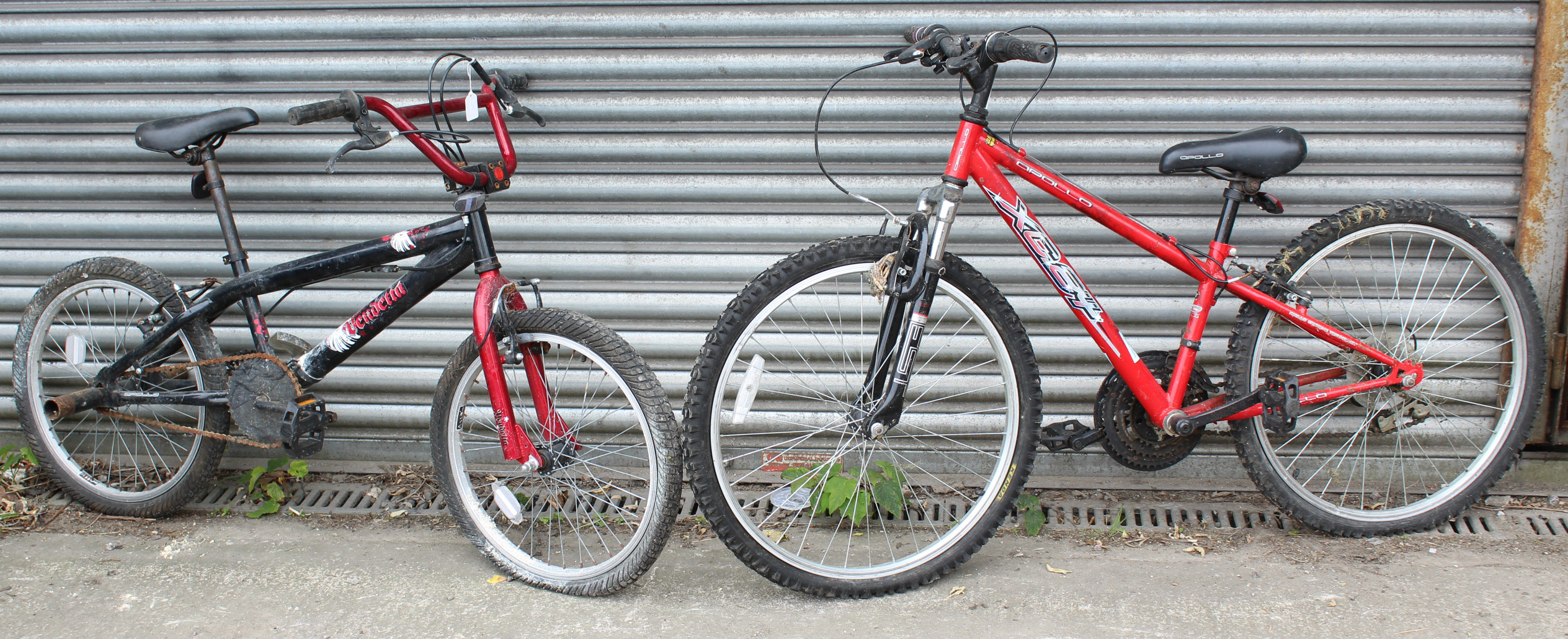 An Apollo “Vendetta” boys bicycle; & an Apollo “XC24” ditto.