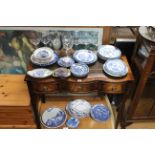 Various items of decorative blue & white china; & various other items of decorative china &