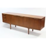 A Mcintosh & Co. of Kirkcaldy teak sideboard fitted three long graduated drawers to the left-hand