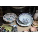 Various items of oriental china & pottery; & sundry other items.