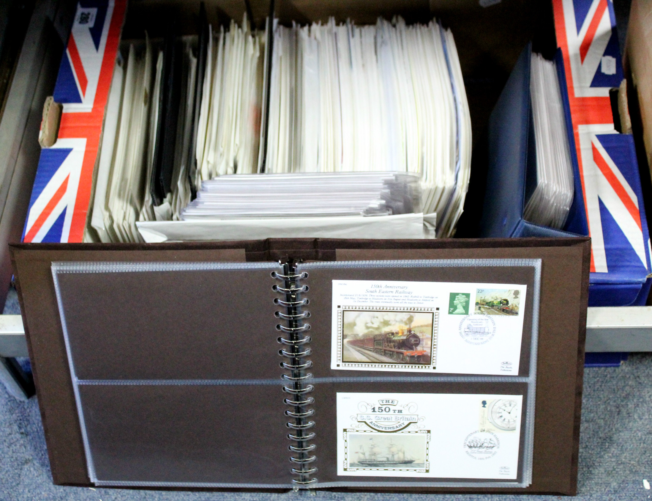 A collection of approximately 700 G. B. First Day covers, 1979-2014, mostly loose, some in three