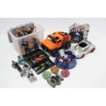 Approximately twenty various Action Man & other figures; various Action man accessories; a